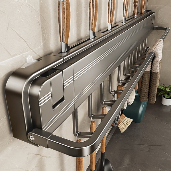 Household kitchen suction cup tool holder shelf Multifunctional wall-mounted non-punching tool spatula integrated storage rack