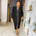 Temu cross-border e-commerce  fashionfashion women's clothing hot diamond beads african plus sizeolwork clothingdress