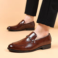 2025plus sizemale leather shoes men's new business formal casual shoes men's british k-style pointed toe plus size shoes