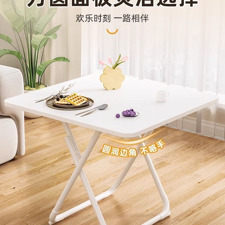 For homefoldable table small apartment table and chair combination simple dining table balcony dining table portable small round table stall square table