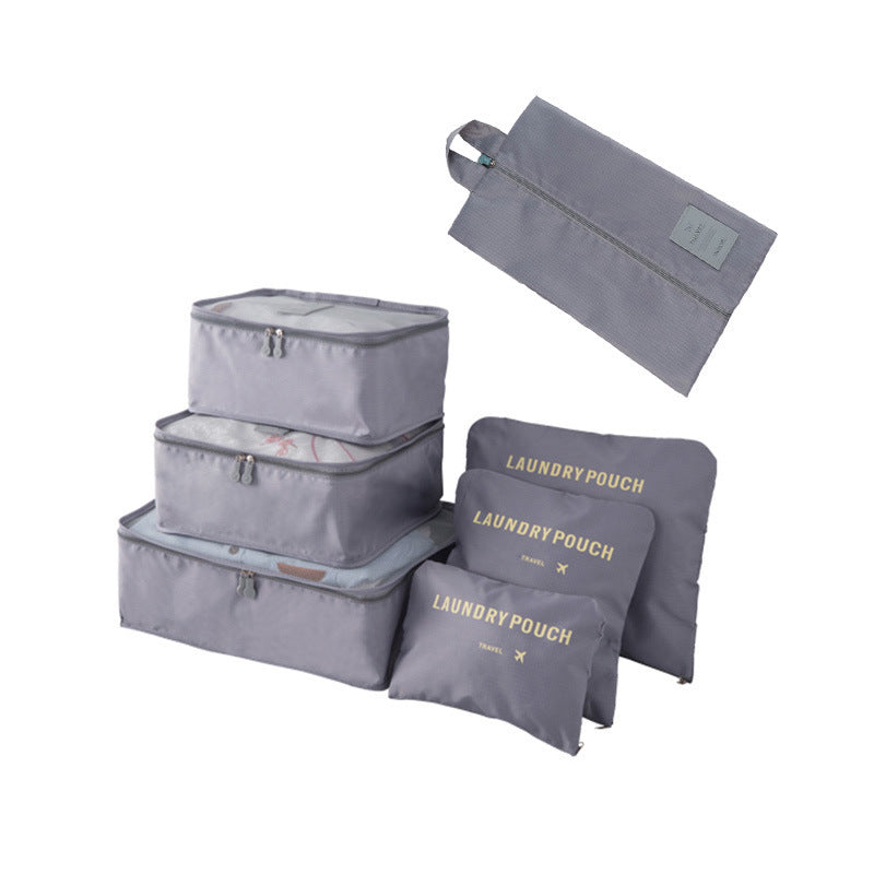 six-piece set, seven-piece storage bag, travel goods classification storage bag, business trip multi-functional clothing finishing set