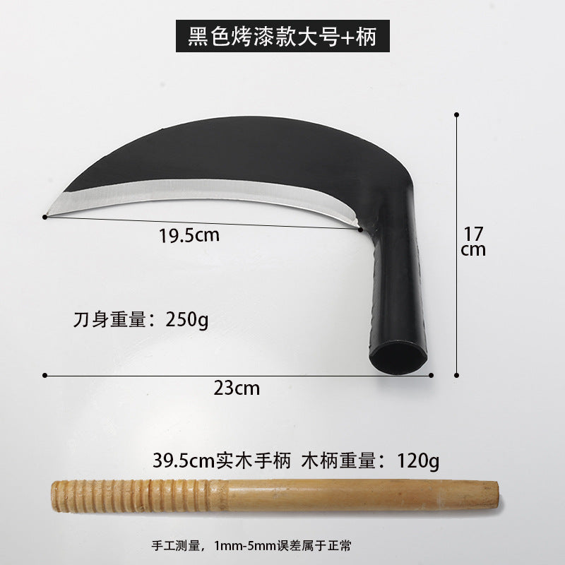 除草工具农用镰刀家用收割刀砍割两用弯刀厂家砍柴刀长柄割草神器
