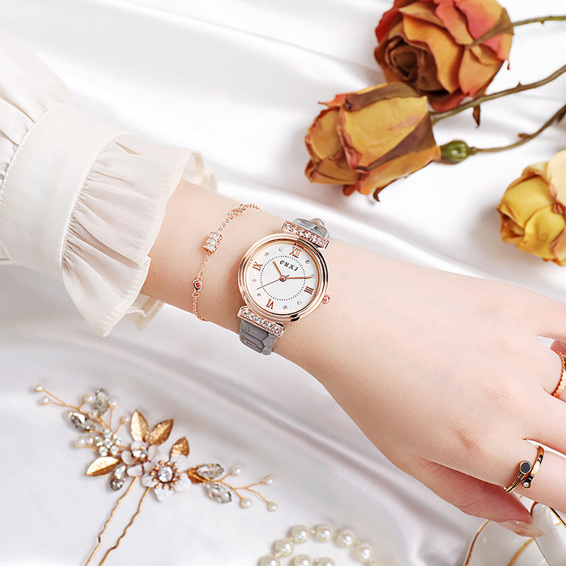 Tiktok trending women's watch: stylish, waterproof, minimalist, elegant, light luxury, unique, and new ins style