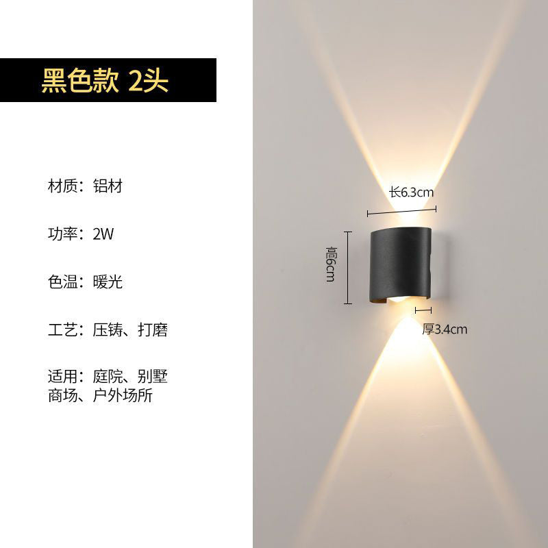 Outdoor wall light waterproof outdoor wall washer minimalist modern living room bedroom bedside aisle balcony terrace lamp