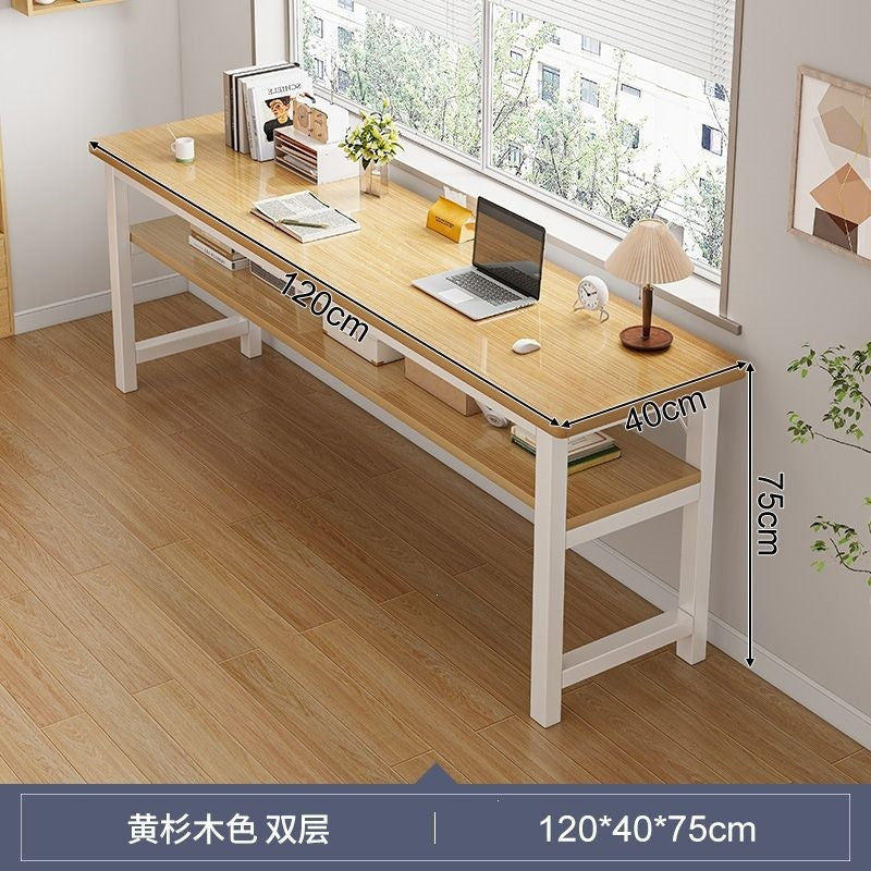 Long table desktop computer desk office desk and chair combination a complete set of book table rectangular workbench for home living room