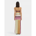 spring new arrival:  fashion retro color block backless sexy striped cami dress for women