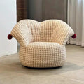 Clown beanbag single french cream style living room balcony design casual fabric casual sofa chair for home