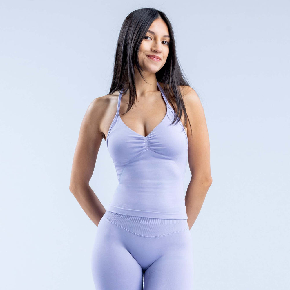 Dfyin stock cross-border high-elastic halter back tight long vest fitness sports vest detachable bra