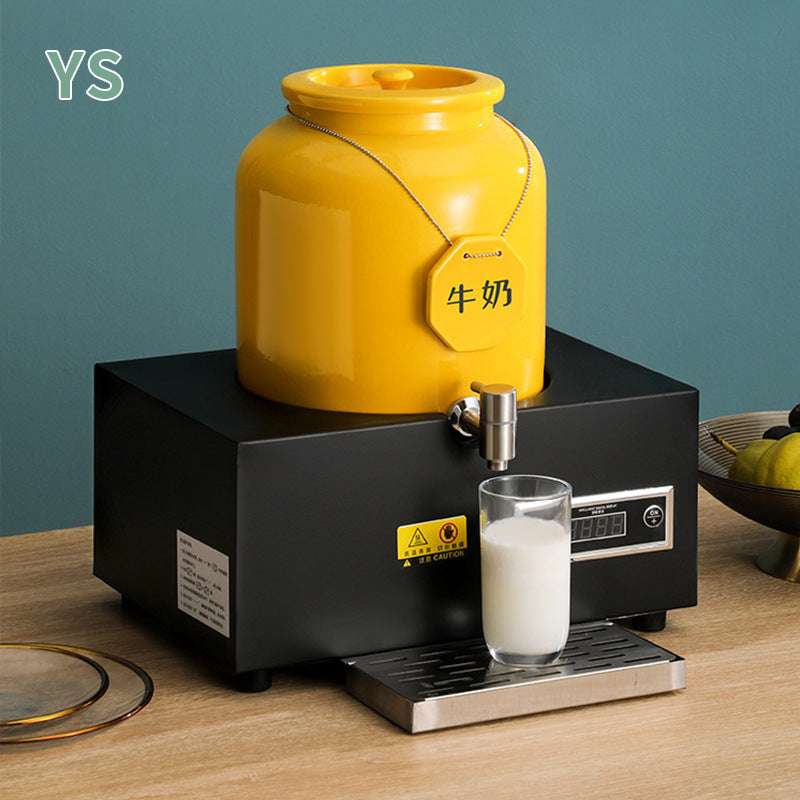 Milk tripod, hotel restaurant ceramic milk tripod coffee tripod numerical control heating stainless steel hot and cold tripod, juice tripod