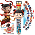 Nezha: the demon child plots havoc in the sea - kids' projector watch, toddler ao bing light-up toy, time-telling gift for boys and girls