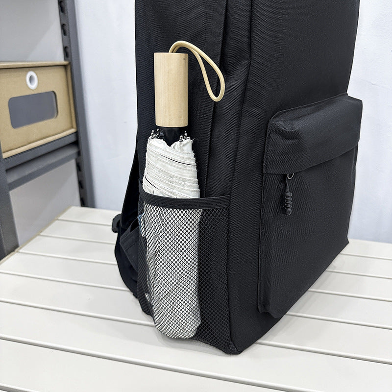 Outdoor travel backpack simple and versatile Korean version fashionable large-capacity office computer bag high school student schoolbag