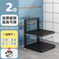 【extra thick solid laminate】double-layer pot rack - adjustable shelf spacing