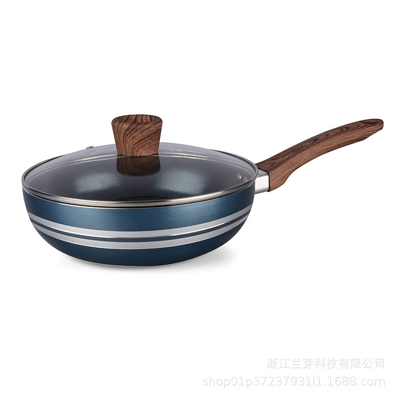Factory processing personalized oem elegant suit pot non-stick pot 20/24/28 soup pot + wok + frying pan suit