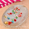 Super fairy dopamine colorful flower tassel stud earrings for women unique exaggerated elegant earrings 2026 new ear jewelry
