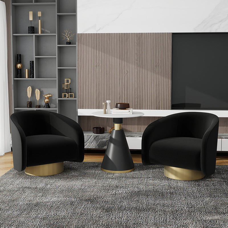 Italian accessible luxury business sofa chair casual negotiation table and chair combination hotel sales office reception single sofa flocking