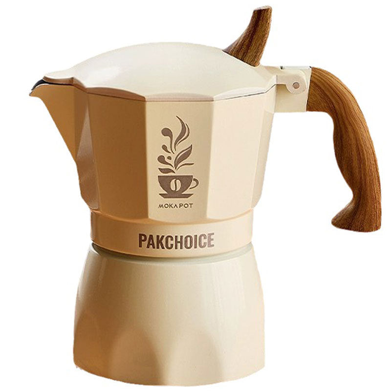 Single valve moka pot small coffee pot espresso portable coffee machine hand brew pot coffee suit mini