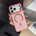 Minimalist glitter magnetic lens protection phone case - new design for iphone 17 pro max, ice americano style, compatible with iphone 13