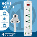 Overload switch british standard socket american standard european hong kong version drag board wireless international neutral sub-control plug strip plug-in board