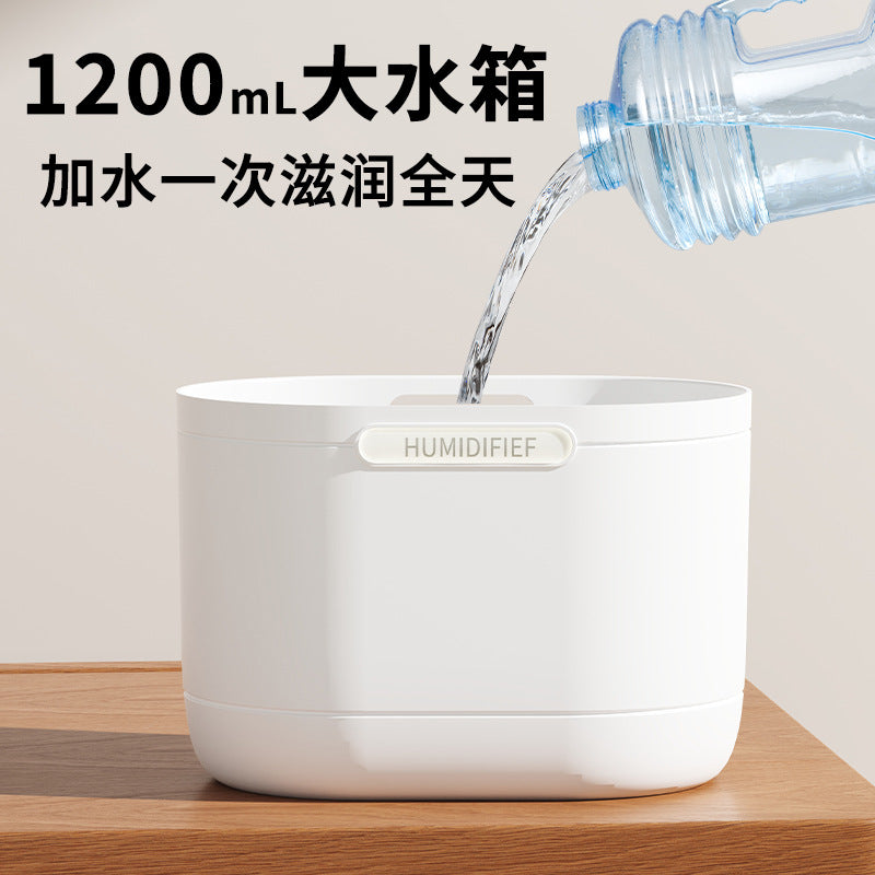 Three-spray humidifier, home use, quiet operation, high mist output, bedroom use, desktop aroma diffuser, small-scale wholesale