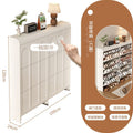Cream style tipping shoe cabinet for home door entrance door entrance cabinet all-in-one space-saving ultra-thin multi-layer storage shoe rack