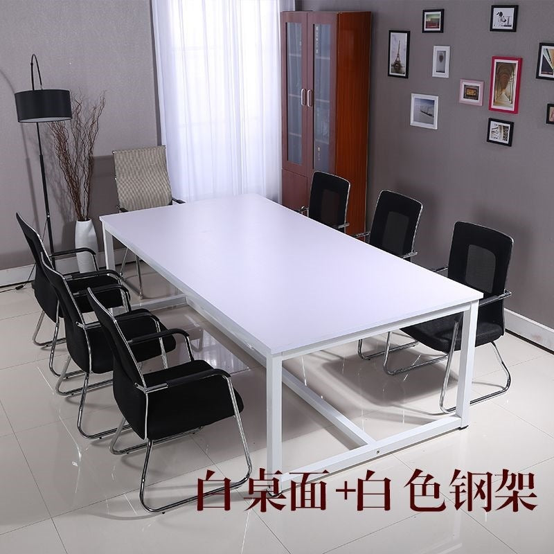 Conference table simple long table small casual modern office furniture training table negotiation reception long office desk no