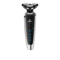 Men's electric shaver - home use, digital display, full body washable, floating triple-blade razor, all-in-one grooming kit