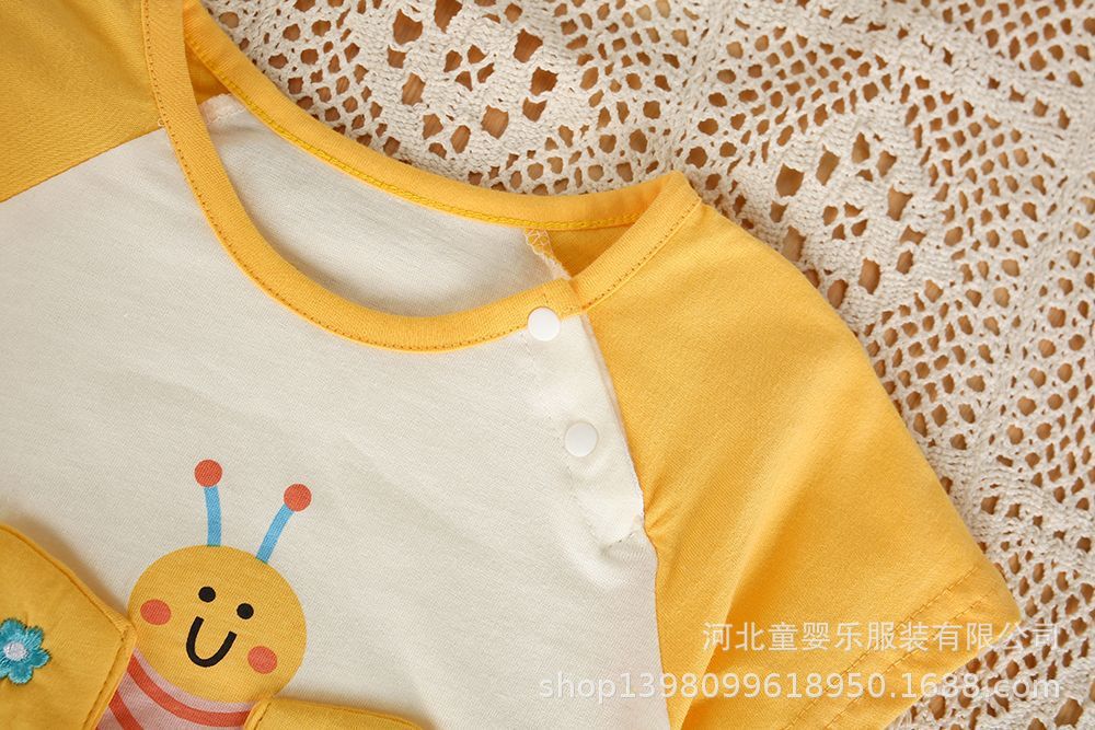 Newborn baby summer rompers - adorable onesies for boys & girls, perfect for full month & 100-day celebrations. lightweight summer clothes for crawling babies