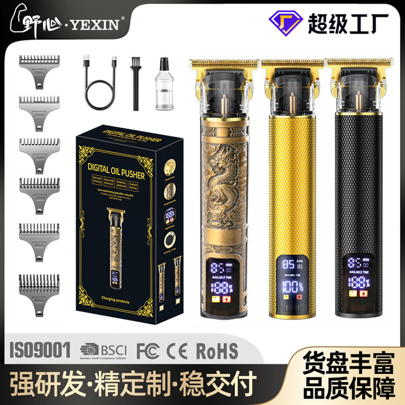 t9 bald handy gadget oil head electric clipper hairdresser electric clipper hairdressing scissors digital display electric hairdresser