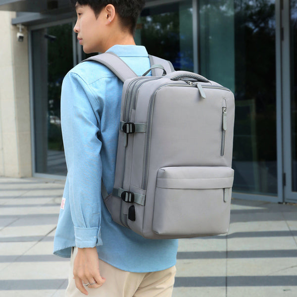Large capacity travel backpack autumn and winter new business travel commuter travel backpack men and women expandable computer bag