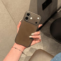 Light blue transparent large window suitable for instant change apple 17promax mobile phone case simple and clear iphone16 soft case