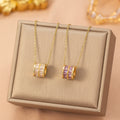 Popular popular refined inlaid zirconium small waist necklace accessible luxury niche jewelry for women high-end sense of versatility elegant clavicle chain