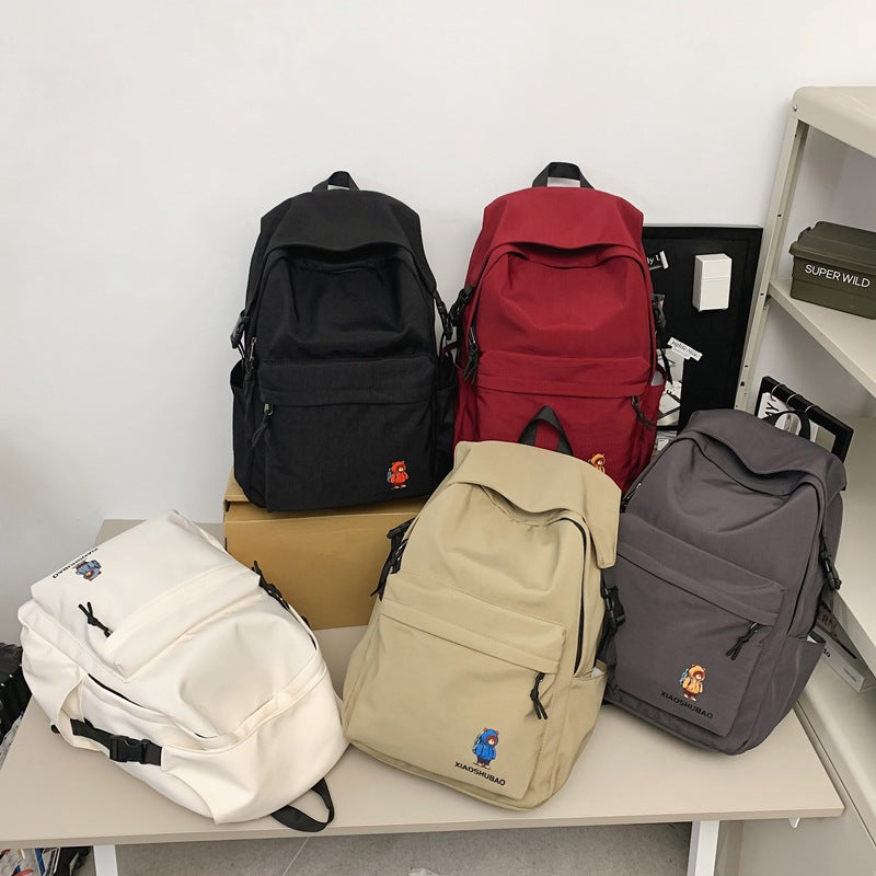 New casual backpack couple simple backpack large capacity outdoor travel backpack lightweight college bag