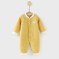 Fall and winter baby khaki cotton baby onesie 0-3-6 baby clothes heattechintimatesnewborn clothes crawling clothes
