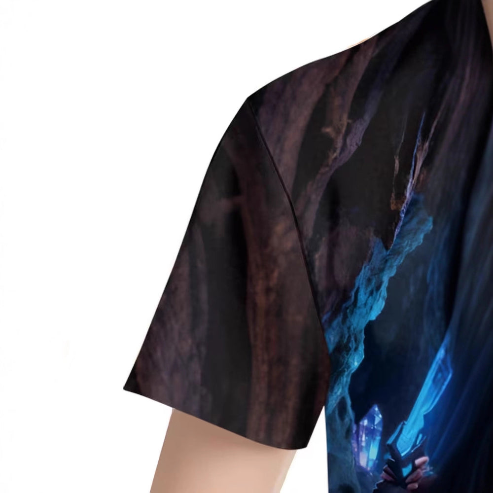 Witcher t-shirt, kpop 3d digital printing summer girlscasualfashion round neck short sleeve factory direct supply