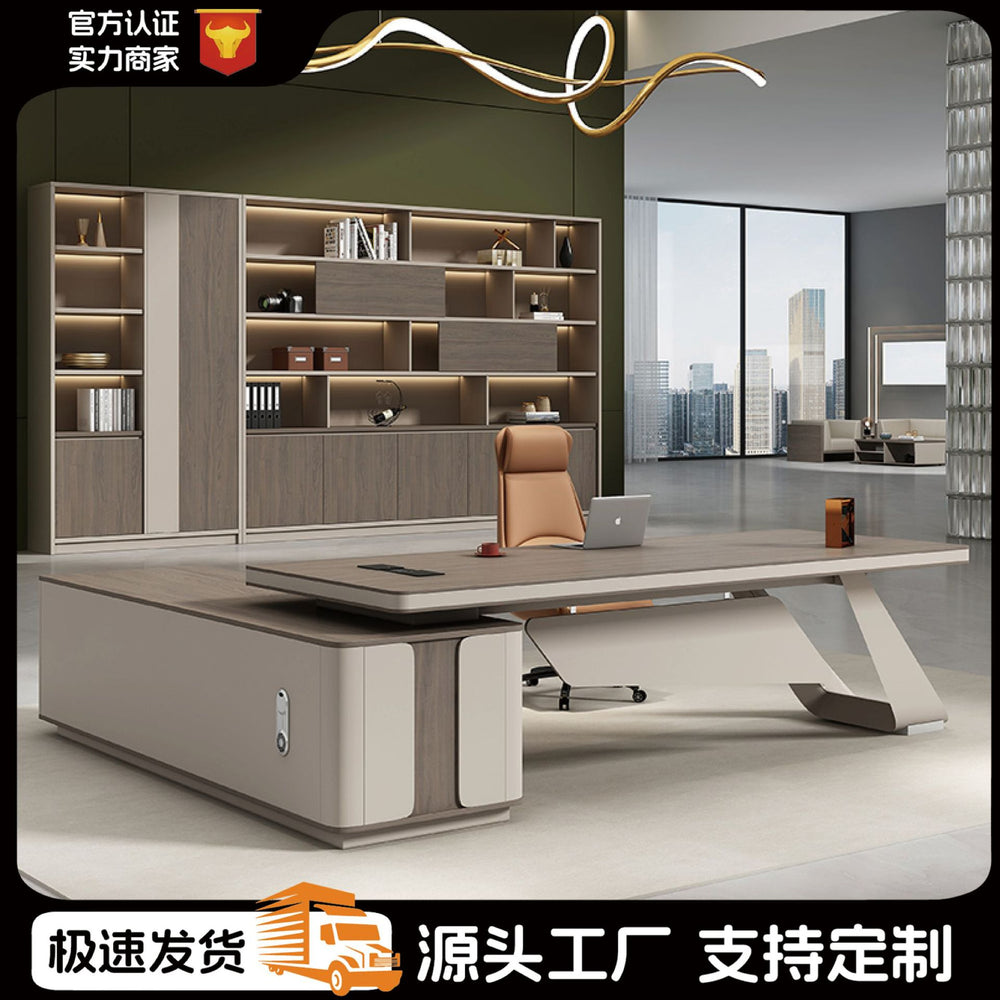 Boss desk office desk modern president desk chairman desk executive desk furniture light luxury table executive desk