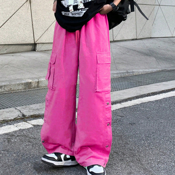 Cross-border  overalls women's summer thin high waist thin drape wide legs narrow casual American sports pants