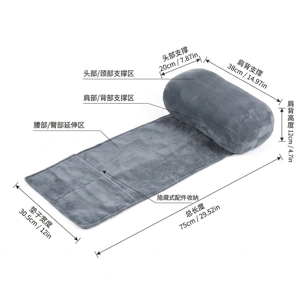 Ergonomic pillow for recliners, side sleeper support pillow, neck and head care pillow, travel pillow