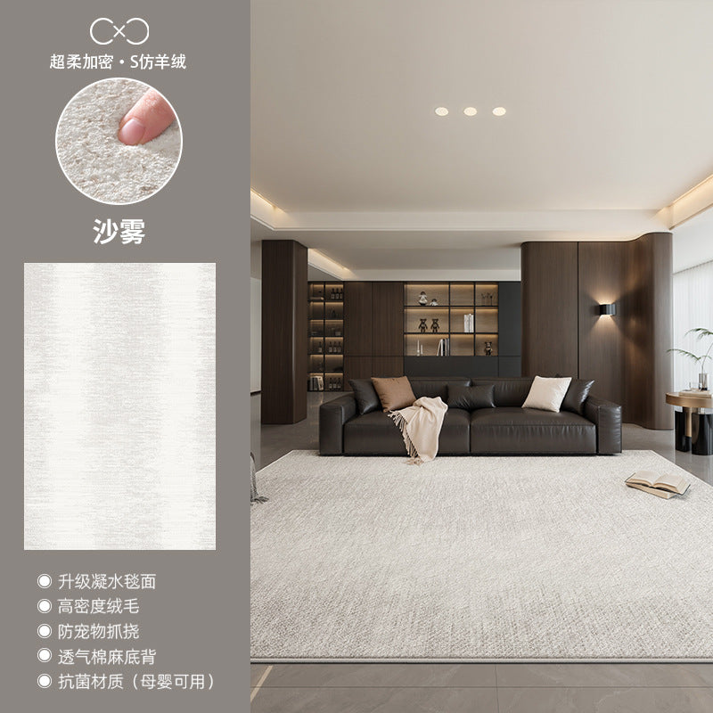 Distributed carpet living room new arrival no-wash and wipeable accessible luxuryclassy waterproof and stain-resistant floor mat modern casual bedside blanket