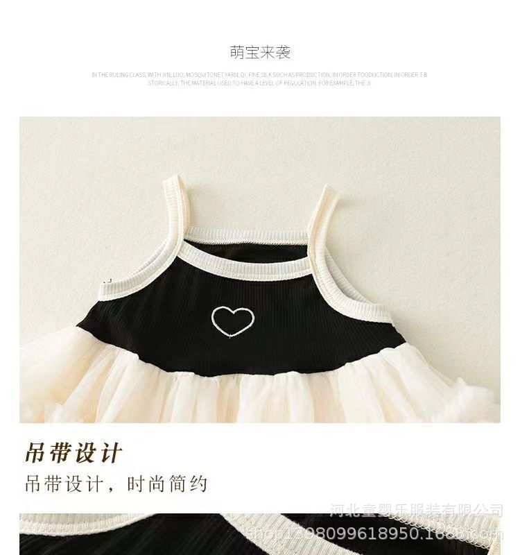 Baby girl summer outfit: adorable princess romper dress set - one-piece, strappy, and stylish for first summer