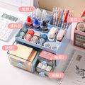 Multifunctional home cosmetics organizer - drawer style storage box, large capacity desktop organizer for student dorms and stationery