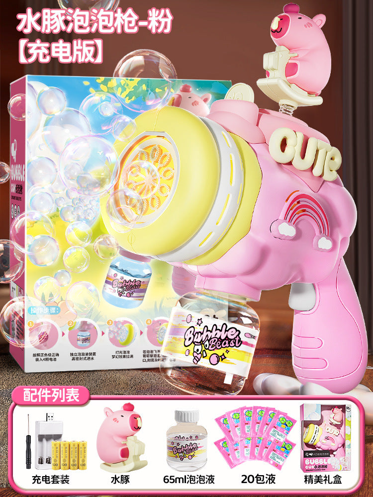 Influencer princess magic wand bubble machine - fairy handheld light-up leak-proof automatic bubble wand - girl's toy gift