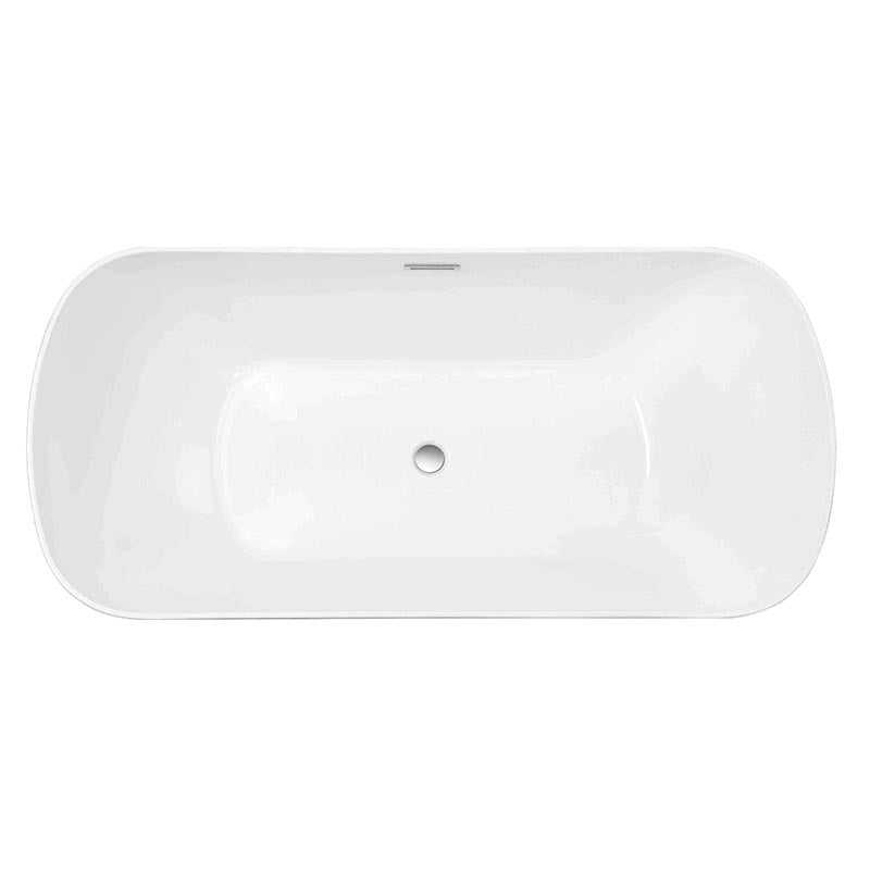 Sannora bathroom size apartment hotel acrylic oval thin edge adult independent bathtub 1.7 meters