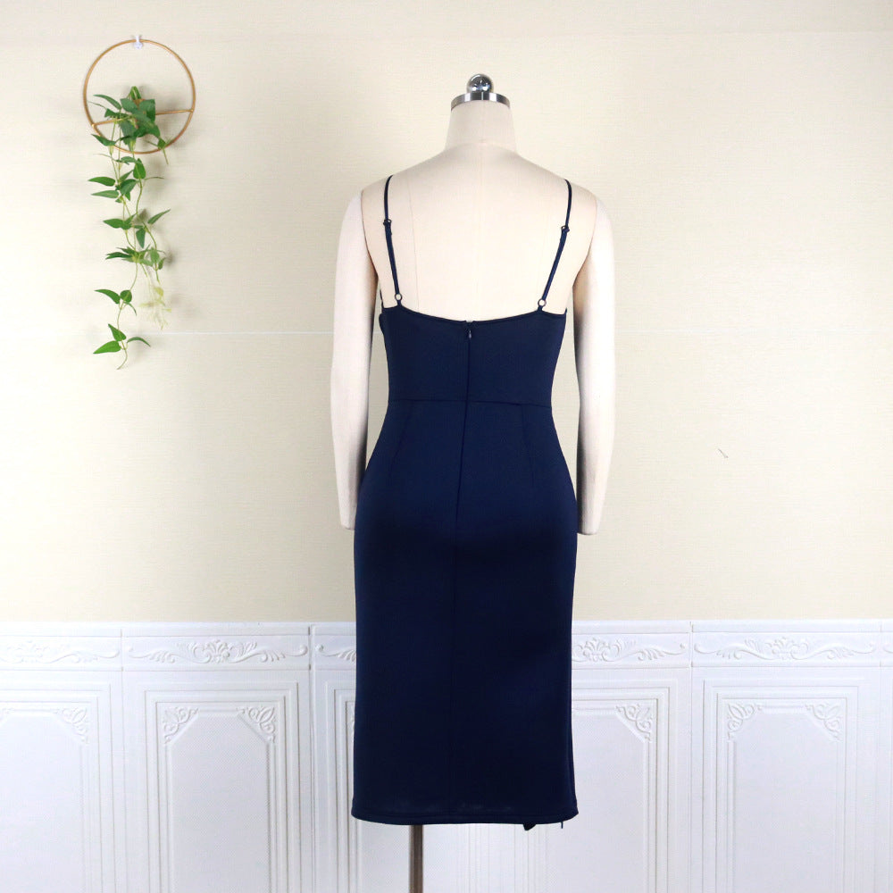 Sexy suspender sleeveless tight rose party dress, plus size women's dress party dresses