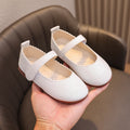 spring/autumn korean style new girls' leather shoes, export order, princess flats, children's velcro performance dance shoes