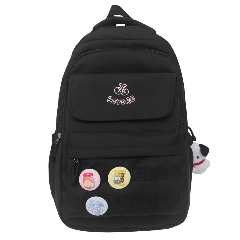 School bag for female high school students Large capacity for junior high school students Girls backpack for primary school students Grades 3-6 Lightweight backpack
