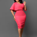 D480 independent station export women's clothing new arrivalelegant pure color hip-covering professional pencil skirt african dress