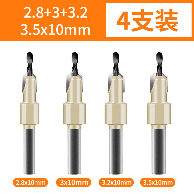 Woodworking countersink hole drill bit hole opener wood board wood hole punch screw step step drill countersink drill bit