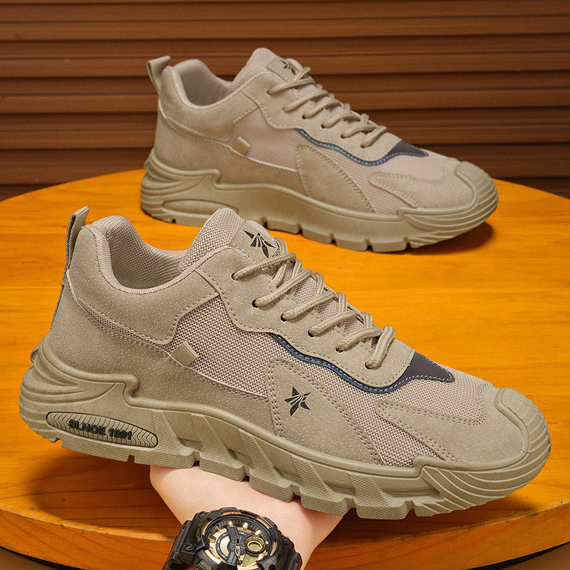 Workwear men's shoes 2026new arrivalspring outdoor work site work labor protection sneakers non-slipabrasion resistant breathable trendy shoes