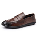 Spring/summer new leather loafers - british style formal business casual men's slip-on shoes