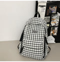 Wholesale women's backpack - fresh & chic school backpack for middle and high school students - plaid design, large capacity, new 2025 collection